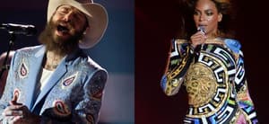 Post Malone (left) Beyonce (right)