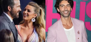 Ryan Reynolds, Blake Lively and Justin Baldoni photo collage