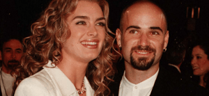 Brooke Shields and Andre Agassi