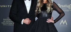 Christina Haack and Tarek El Moussa in the press room at the 44th Annual Daytime Emmy Awards in LA