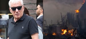 James Woods, Pacific Palisades Wildfire photo collage