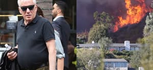 James Woods, Pacific Palisades Wildfire photo collage