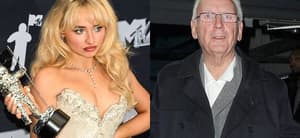 Sabrina Carpenter, Pete Waterman photo collage
