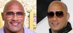 Dwayne Johnson (left) Vin Diesel (right)