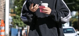 Justin Bieber is seen grabbing a coffee on his own