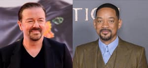 Ricky Gervais, Will Smith photo collage