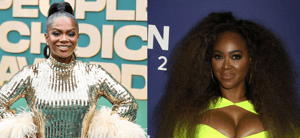 Side by side of Kenya Moore and Kandi Burruss from "Real Housewives of Atlanta."
