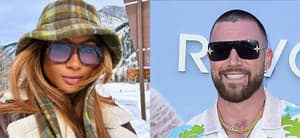 Kayla Nicole (left) Travis Kelce (right)