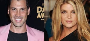 Maks Chmerkovskiy (left) Kirstie Alley (right)