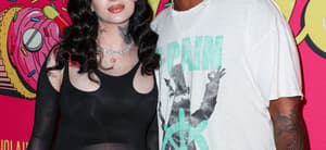 Bhad Bhabie and Le Vaughn attend the Los Angeles Premiere Of Shout! Studios, All Things Comedy and Utopia's 'Drugstore June'