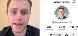 Aaron Parnas on TikTok