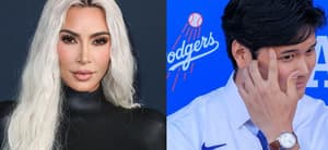 Kim Kardashian, Shohei Ohtani photo collage