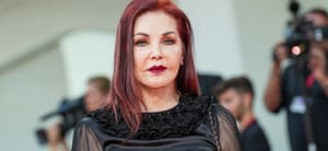 Priscilla Presley attends "Priscilla" red carpet at the 80th Venice International Film Festival