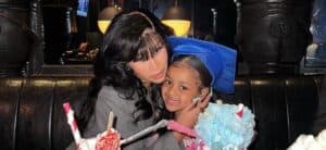 Cardi B and daughter out to eat
