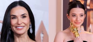 Demi Moore (left) MIkey Madison (right)