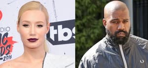 Iggy Azalea (left) Kanye West (right)