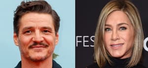 Pedro Pascal (left) Jennifer Aniston (right)