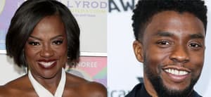 Viola Davis (left) Chadwick Boseman (right)
