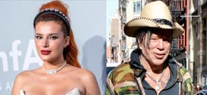 Bella Thorne, Mickey Rourke photo collage