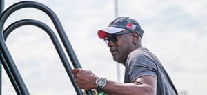 Michael Jordan at the NASCAR Federated Auto Parts 400