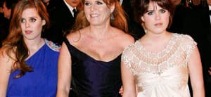 Sarah Ferguson and her daughters at the premiere of "The Young Victoria"