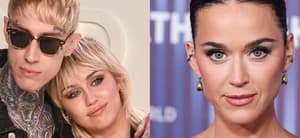 Trace and Miley Cyrus with Katy Perry