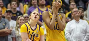 Angel Reese and Hailey Van Lith during an LSU game.