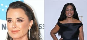 Photo collage of Garcelle Beauvais and Kyle Richards.
