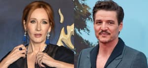 J.K. Rowling, Pedro Pascal photo collage