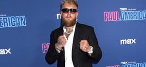 Jake Paul posing on the red carpet.