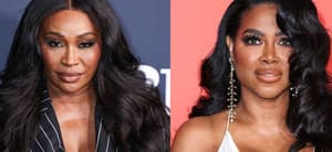 Photo collage of Kenya Moore and Cynthia Bailey.