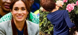 Meghan Markle and Prince Archie photo collage