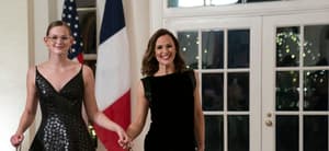 Jennifer Garner and Violet Affleck arrive to attend a State Dinner in honor of President Emmanuel Macron and Brigitte Macron of France hosted by United States President Joe Biden and first lady Dr. Jill Biden at the White House in Washington, DC on Thursday, December 1, 2022