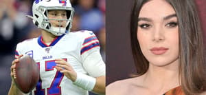 Josh Allen (left) Hailee Steinfeld (right)
