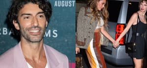 Justin Baldoni, Blake Lively, Taylor Swift photo collage