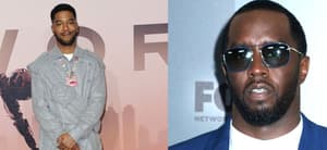 Photo collage of Diddy and Kid Cudi.