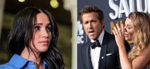 Meghan Markle, Ryan Reynolds and Blake Lively photo collage