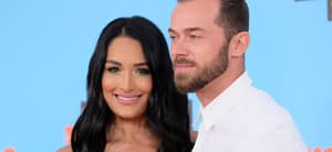 Nikki Garcia and Artem Chigvintsev at 2019 Nickelodeon Kids' Choice Sports Awards