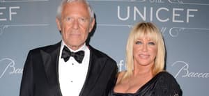 Alan Hamel and late Suzanne Somers on the red carpet