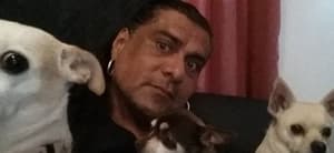Late Jonathan Joss with his dogs