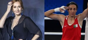 J.K. Rowling, Imane Khelif photo collage