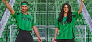 Matthew And Camila McConaughey on the soccer field