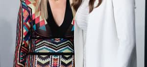Sophia Hutchins and Caitlyn Jenner at the 2020 Vanity Fair Oscar Party