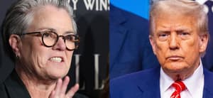 Rosie O'Donnell (left) Donald Trump (right)