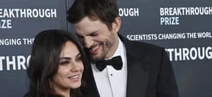 Ashton Kutcher and Mila Kunis on the red carpet