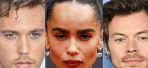 Collage of Austin Butler-Zoe Kravitz-Harry Styles