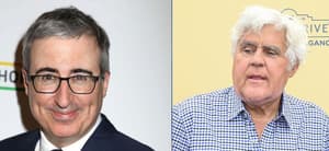 Photo of John Oliver and Jay Leno