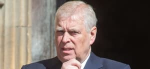 Prince Andrew at Easter Mattins Service At St George'S Chapel, Windsor