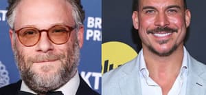 Photo collage of Seth Rogen and Jax Taylor