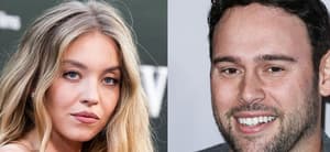 Sydney Sweeney (left) Scooter Braun (right)